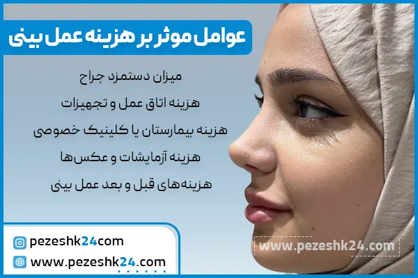 عوامل موثر بر هزینه عمل بینی گوشتی