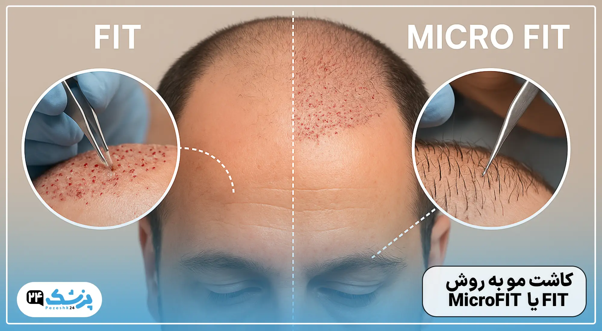 کاشت مو به روش FIT یا MicroFIT