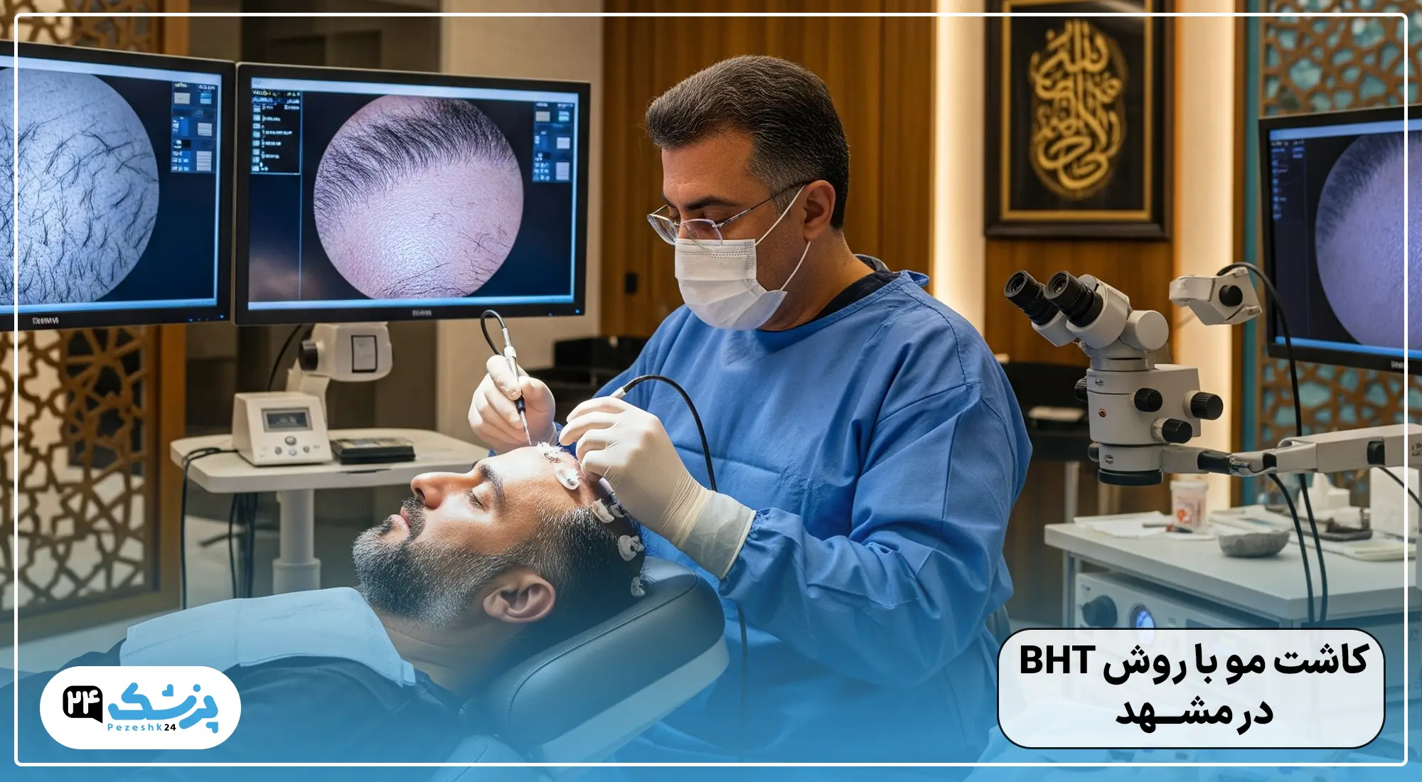 کاشت مو با روش BHT در مشهد